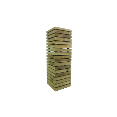 Macetero columna Luxe de madera de pino – VidaHuerto 2